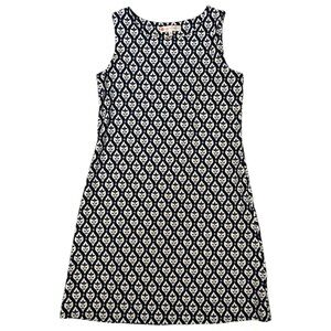 Jude Connally Beth Day Lily Woodblock Printed Mini Shift Dress Sz M